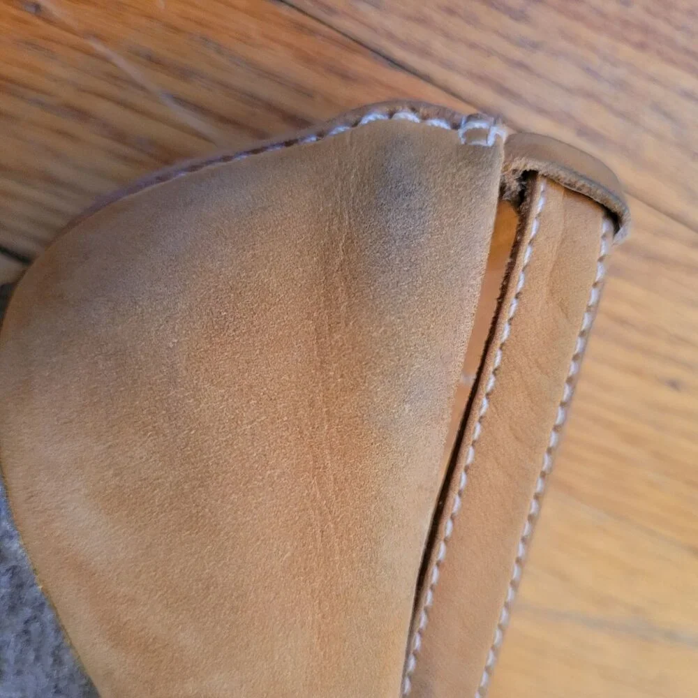 Timberland Leather‎ Mary Jane Shoes 7.5M Beige Wedge